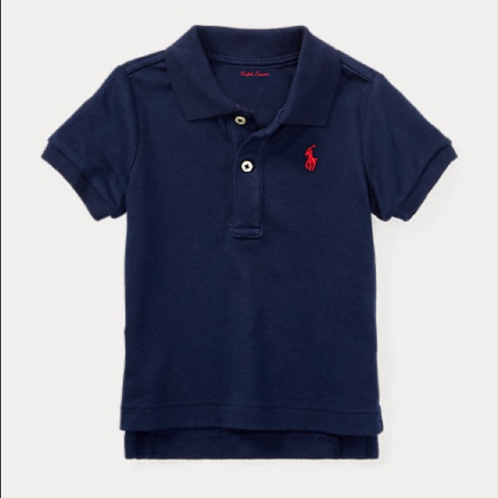 Ralph Lauren Baby Navy Polo t-shirt - like new!